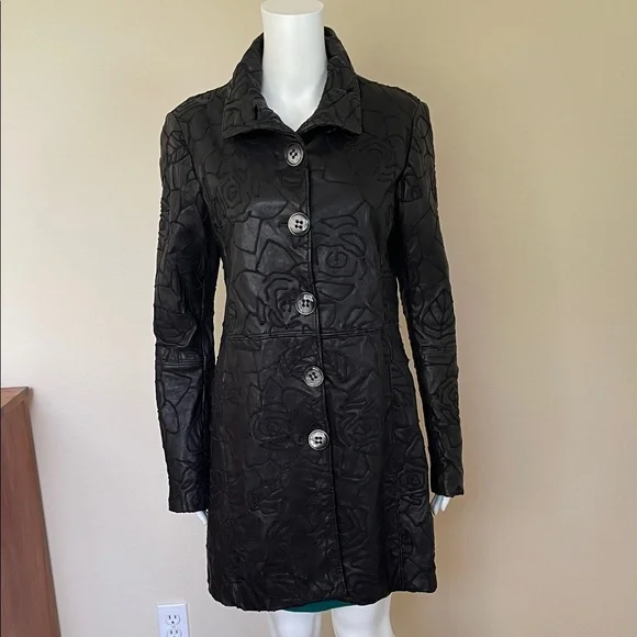 Emporio Armani Black Leather Jacket - Picture 6 of 14